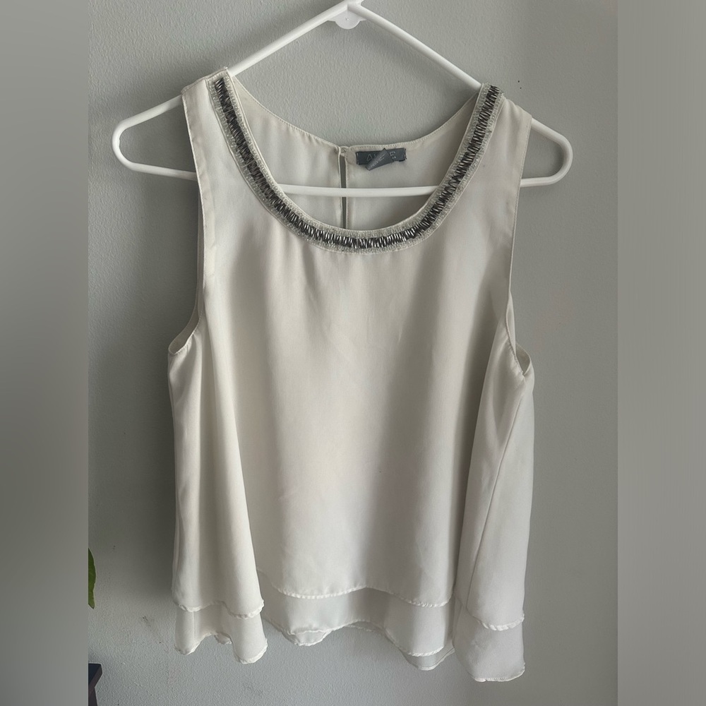 Angie Embellished Tank Top Blouse